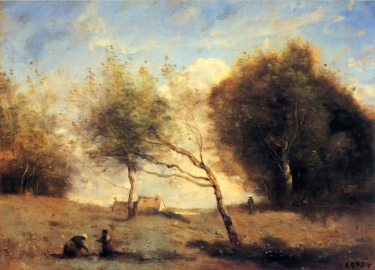 Jean Baptiste Camille Corot, Les Prés de la Petite Ferme
1860-70, Oil on canvas