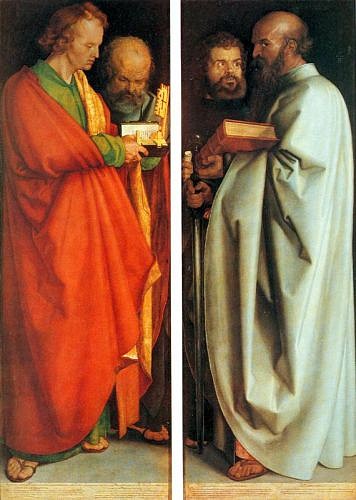 Albrecht Dürer, The Four Apostles
1523-26, Oil and tempura on panel