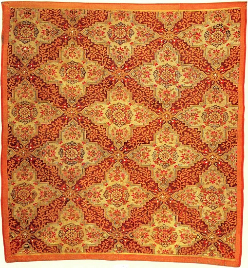 19th-Century FRENCH, Louis-Phillipe Aubusson Fragmentary Rug
1840-1848, Wool